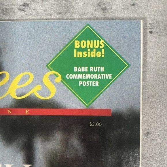 RARE 1995 Yankees Magazine Program Final Spring Training Ft Lauderdale Babe Ruth - Picture 3 of 6